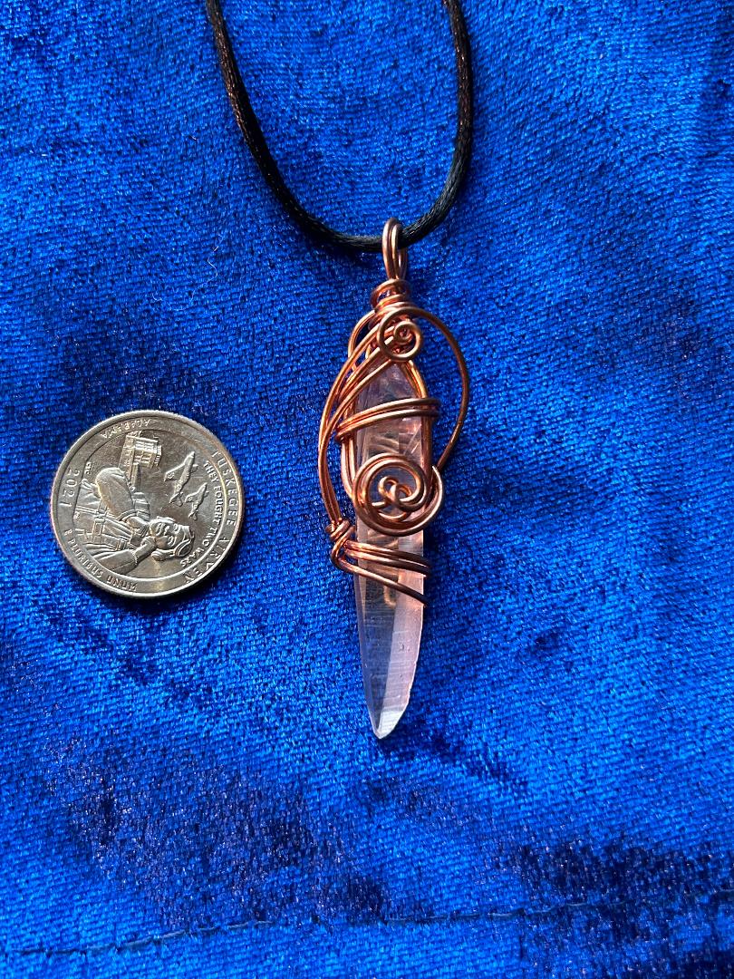 lemurian laser wand pendant