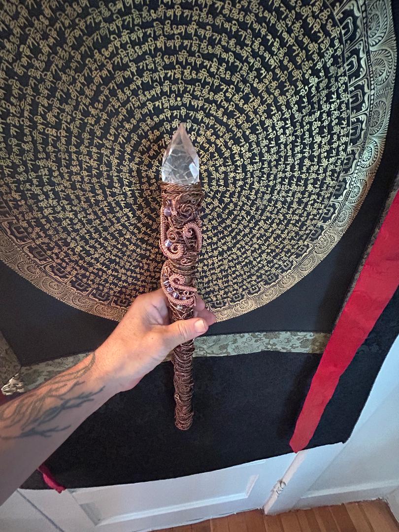 quartz crystal wand of unlimited joy